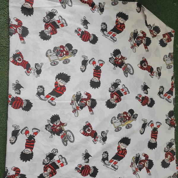 Rare Beano/Dennis the Menace Cotton Fabric