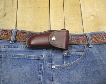 North American Arms Lederholster für 22 Mag/LR 1 5/8 Barrel + Sidewinder, Braun, Flat Draw, Handgemacht in den USA durch den Verkäufer