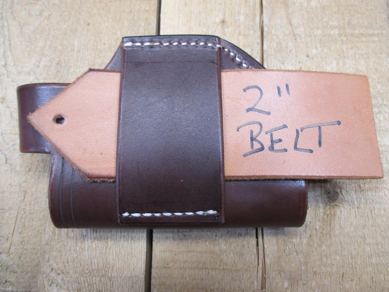 Ruger LCP, LCP II och Max 380, läderhölster med/utan Crimson Trace laserskydd. Högerhänt, brunt. Tillverkad av säljaren i USA bild 11