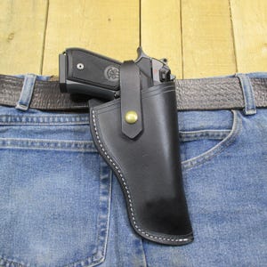 Beretta 92FSR, 22LR + 92D, 9 MM, Leather Holster, Right Hand Draw, Black. Handmade by the Seller in the United States of America.