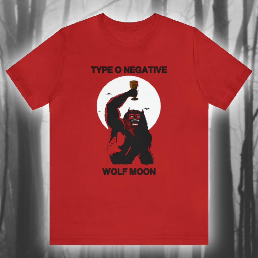 Type O Negative Wolf Moon Shirt Gothic Metal Tshirt Peter Steele Unisex ...