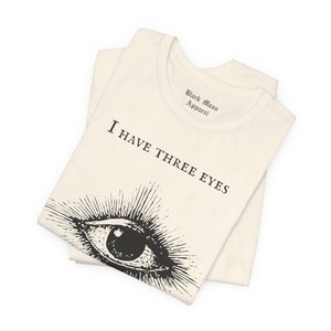 Third Eye, All Seeing Eye T-shirt, Spiritual Shirt, Yoga, Celestial, Trippy Boho Tshirt, Psychedelic Unisex Jersey Short Sleeve Tee image 7