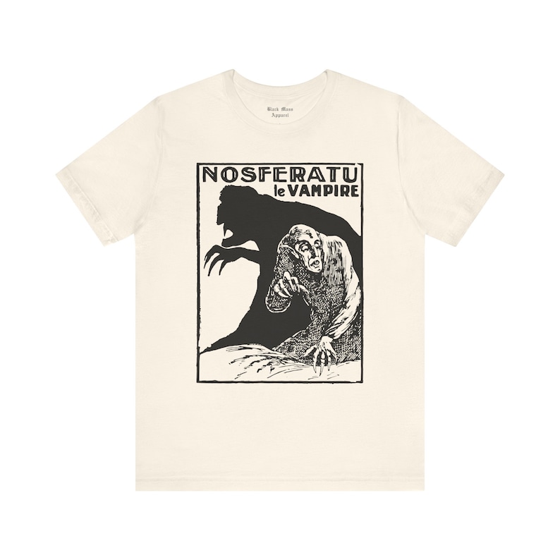 Nosferatu I, Horror Movie T-shirt, Silent Film Tshirt, Classic Movie Shirt, Vintage Gothic Art, Cinema Unisex Jersey Short Sleeve Tee