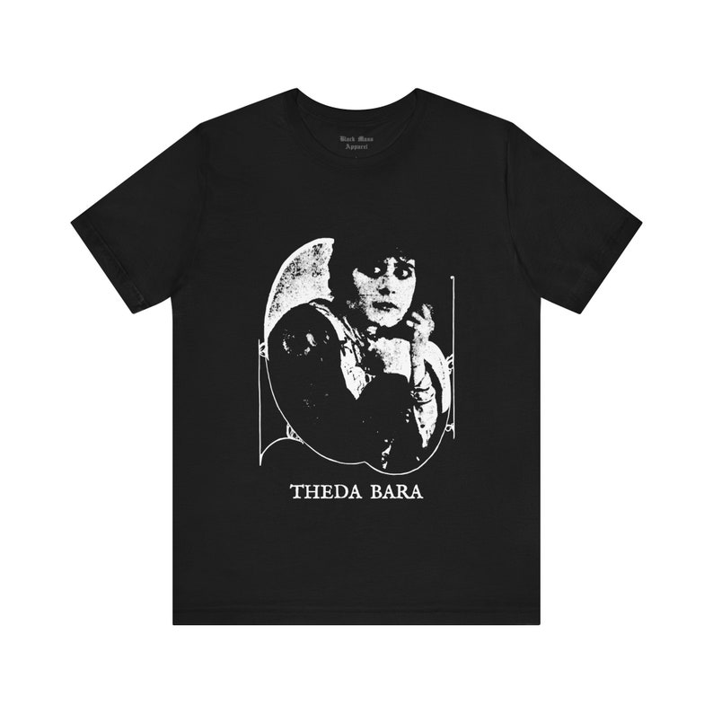 Theda Bara, Femme Fatale, Actress Shirt, Vampire Girl T-shirt, Silent Film Tshirt, Gothic Fashion Unisex Jersey Short Sleeve Tee Black