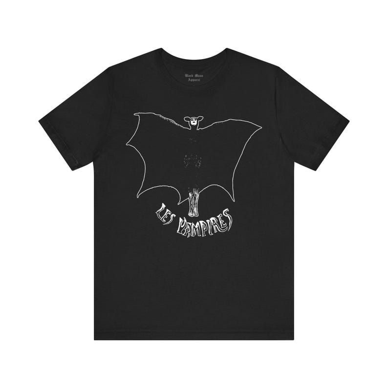 Les Vampires Shirt, Vintage Silent Film T-shirt, Vampyre, Crime Movie Unisex Jersey Short Sleeve Tee