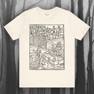 Vlad The Impaler, Vintage Woodcut Shirt, Vlad Tepes T-shirt, Dracula Tshirt, Vampire, Gothic Fashion Unisex Jersey Short Sleeve Tee