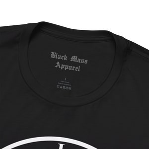 Lilith Sigil, Gothic Tshirt, Black Moon Lilith Tshirt, Goth Shirt, Witchcraft Gift, Occult Top, Grimoire Unisex Jersey Short Sleeve Tee image 6