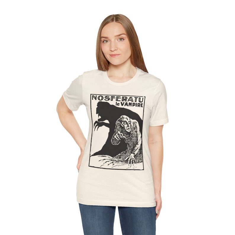 Nosferatu I, Horror Movie T-shirt, Silent Film Tshirt, Classic Movie Shirt, Vintage Gothic Art, Cinema Unisex Jersey Short Sleeve Tee