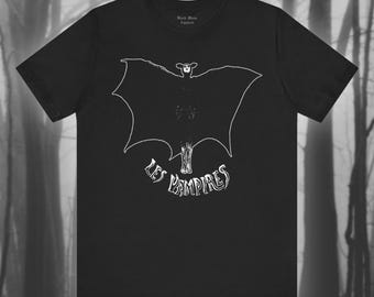 Les Vampires Shirt, Vintage Silent Film T-shirt, Vampyre, Crime Movie Unisex Jersey Short Sleeve Tee