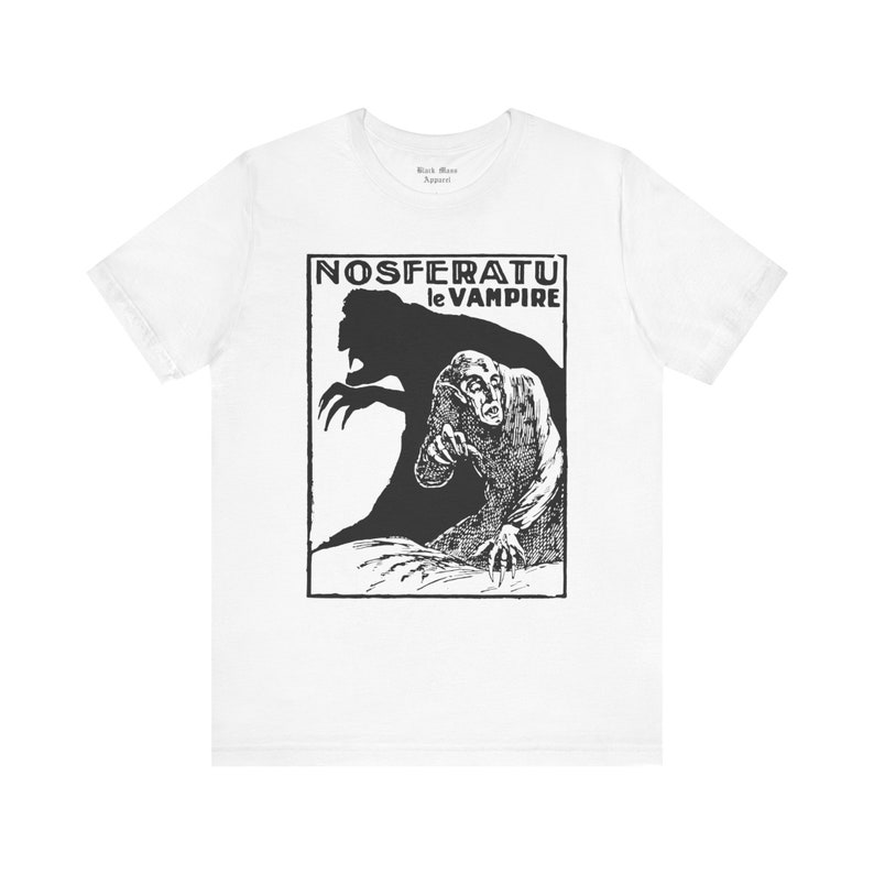 Nosferatu I, Horror Movie T-shirt, Silent Film Tshirt, Classic Movie Shirt, Vintage Gothic Art, Cinema Unisex Jersey Short Sleeve Tee