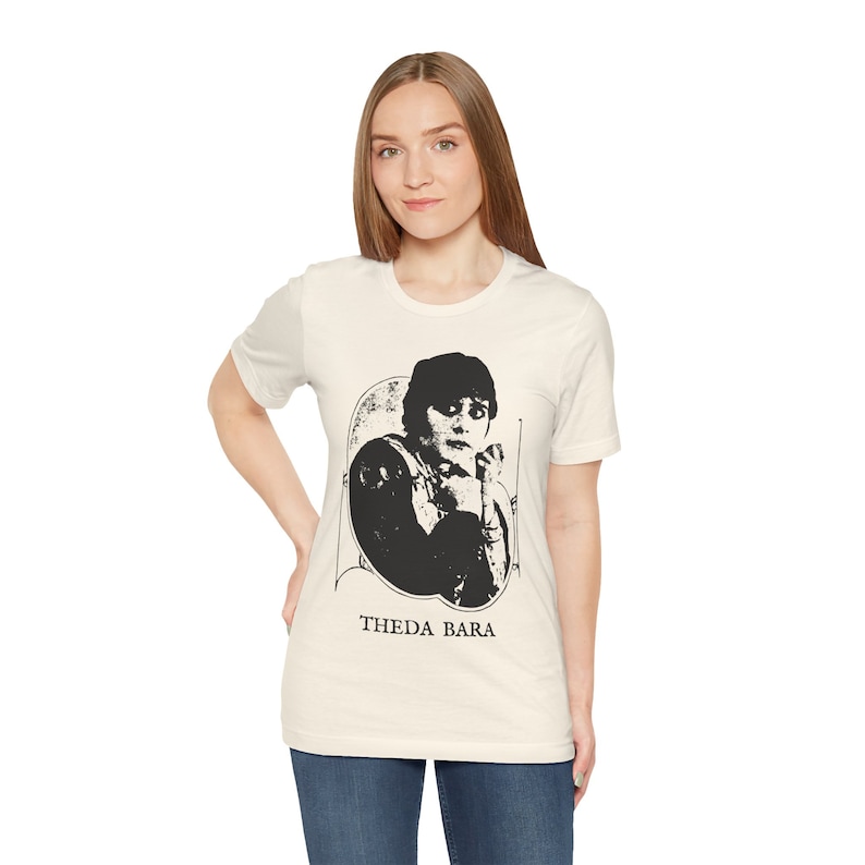 Theda Bara, Femme Fatale, Actress Shirt, Vampire Girl T-shirt, Silent Film Tshirt, Gothic Fashion Unisex Jersey Short Sleeve Tee image 10
