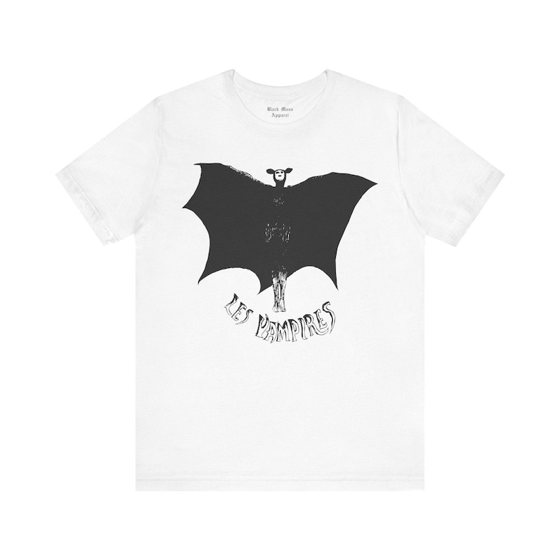 Les Vampires Shirt, Vintage Silent Film T-shirt, Vampyre, Crime Movie Unisex Jersey Short Sleeve Tee