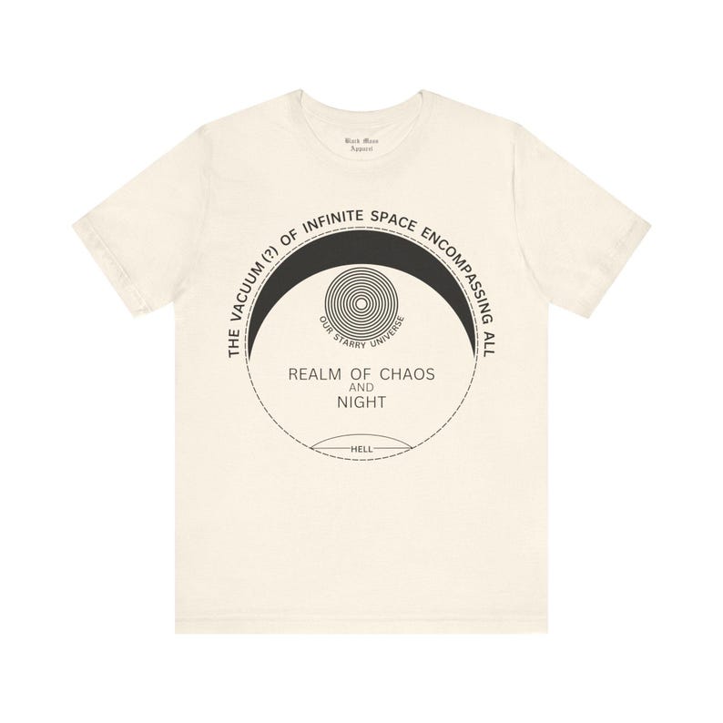 Our Starry Universe, Paradise Lost Shirt, Classic Literature T-shirt, John Milton, Vintage Bookworm Tshirt Unisex Jersey Short Sleeve Tee