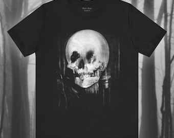 All Is Vanity, C. Allan Gilbert Art, Memento Mori T-shirt, Creepy Shirt, Spooky Death Tshirt, Danse Macabre, Gothic Fashion Unisex Tee
