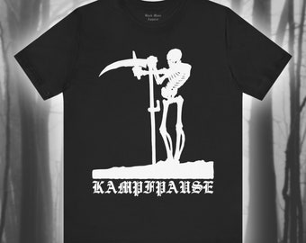Kampfpause, Melchior Grossek Shirt, Vintage Kriegskunst T-shirt, Gruseliger Tod Tshirt, gruseliges Gothic Geschenk Unisex Jersey Kurzarm T-Shirt