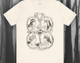 Icons, Mythology T-shirt, Heroines Shirt, Female Idols Tshirt, Ancient History, Historical Figures Unisex Jersey Short Sleeve Tee