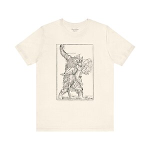 Werewolf Shirt Lycanthrope Medieval Art Vintage T-shirt Unisex Jersey Short Sleeve Tee