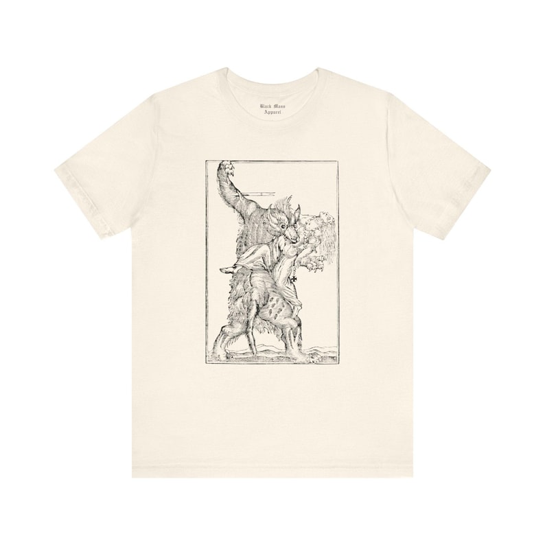 Werewolf Shirt Lycanthrope Medieval Art Vintage T-shirt Unisex Jersey Short Sleeve Tee