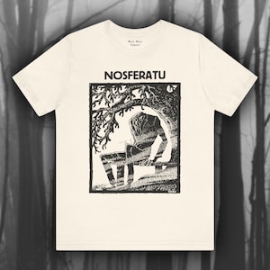 Nosferatu II, Horror Movie T-shirt, Silent Film Tshirt, Classic Movie Shirt, Vintage Gothic Art, Cinema Unisex Jersey Short Sleeve Tee