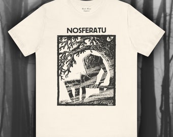 Nosferatu II, Horror Movie T-shirt, Silent Film Tshirt, Classic Movie Shirt, Vintage Gothic Art, Cinema Unisex Jersey Short Sleeve Tee