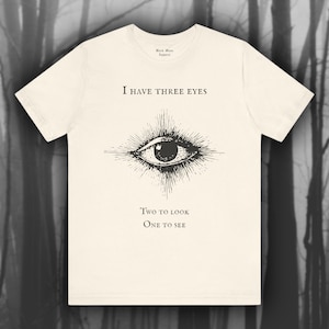 Third Eye, All Seeing Eye T-shirt, Spiritual Shirt, Yoga, Celestial, Trippy Boho Tshirt, Psychedelic Unisex Jersey Short Sleeve Tee