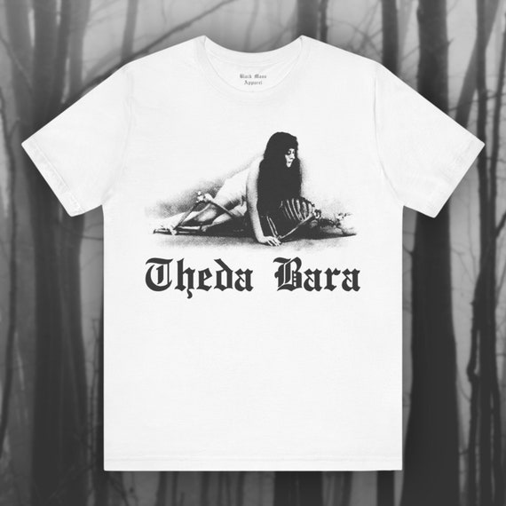 Theda Bara, Gothic Tshirt, Femme Fatale, Actress Shirt, Vampire Girl T-shirt, Goth Fashion, Old Hollywood Unisex Jersey Short Sleeve Tee