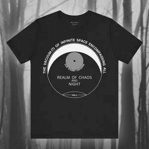 Our Starry Universe, Paradise Lost Shirt, Classic Literature T-shirt, John Milton, Vintage Bookworm Tshirt Unisex Jersey Short Sleeve Tee