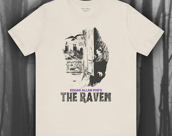 The Raven, Edouard Manet Art Shirt, Edgar Allan Poe T-shirt, Poet Tshirt, Gothic Poetry, Gift for Bookworm, Goth Unisex Tee