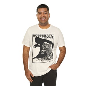 Nosferatu I, Horror Movie T-shirt, Silent Film Tshirt, Classic Movie Shirt, Vintage Gothic Art, Cinema Unisex Jersey Short Sleeve Tee