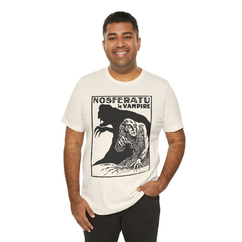 Nosferatu I, Horror Movie T-shirt, Silent Film Tshirt, Classic Movie Shirt, Vintage Gothic Art, Cinema Unisex Jersey Short Sleeve Tee