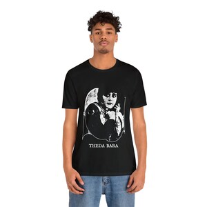 Theda Bara, Femme Fatale, Actress Shirt, Vampire Girl T-shirt, Silent Film Tshirt, Gothic Fashion Unisex Jersey Short Sleeve Tee image 5