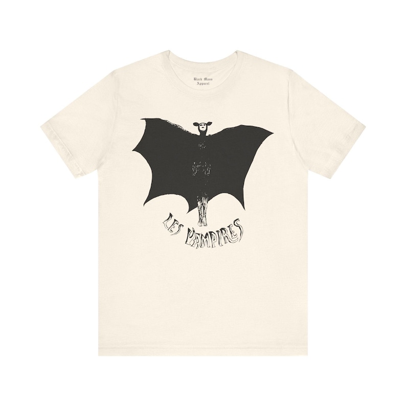 Les Vampires Shirt, Vintage Silent Film T-shirt, Vampyre, Crime Movie Unisex Jersey Short Sleeve Tee