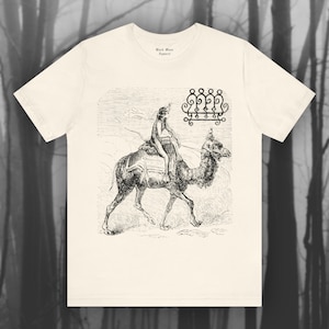 King Paimon I, demonologie T-shirt, occult T-shirt, demon T-shirt, griezelig shirt, gothic fashion, vintage goth uniseks T-shirt met korte mouw