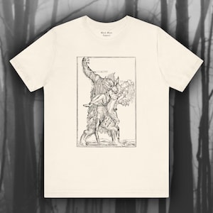 Werewolf Shirt Lycanthrope Medieval Art Vintage T-shirt Unisex Jersey Short Sleeve Tee