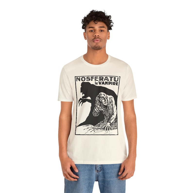 Nosferatu I, Horror Movie T-shirt, Silent Film Tshirt, Classic Movie Shirt, Vintage Gothic Art, Cinema Unisex Jersey Short Sleeve Tee