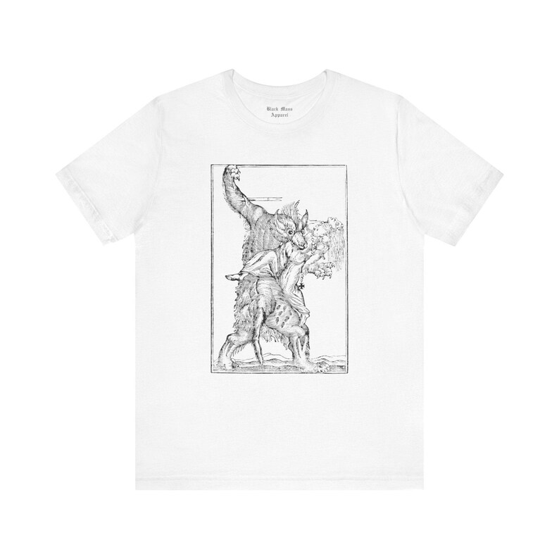 Werewolf Shirt Lycanthrope Medieval Art Vintage T-shirt Unisex Jersey Short Sleeve Tee