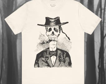 Calavera Poncianista, Jose Guadalupe Posada Shirt, Mexican Heritage T-shirt, Vintage Hispanic Folk Art Unisex Jersey Short Sleeve Tee