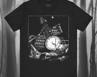 Don Quixote, Classic Literature Shirt, Joaquim Dalmau Art, Reading T-shirt, Novel Tshirt, Bookworm Top, Reader, Vintage Unisex Tee