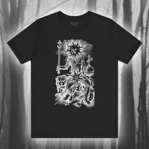 O Sol como Governante de Leão, Camiseta do Zodíaco, Camiseta do Horóscopo, Camiseta do Signo de Nascimento, Top de Astrologia, Camiseta de Manga Curta Unissex Celestial Art Jersey