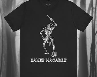 Danse Macabre II, Vintage Gothic Art Shirt, Dance of Death T-shirt, Creepy Goth T-shirt, Memento Mori, Spooky Medieval Unisex Tee
