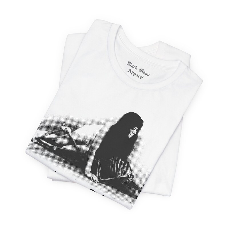 Theda Bara, camiseta gótica, Femme Fatale, camisa de actriz, camiseta de chica vampiro, moda gótica, camiseta de manga corta Old Hollywood Unisex Jersey imagen 4