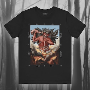 Dagol the Prince of Darkness, Demon Shirt, Demonology T-shirt, Satanic, Occult, Vintage Devil, Gothic Unisex Jersey Short Sleeve Tee