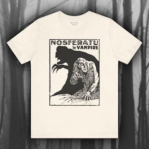 Nosferatu I, Horror Movie T-shirt, Silent Film Tshirt, Classic Movie Shirt, Vintage Gothic Art, Cinema Unisex Jersey Short Sleeve Tee