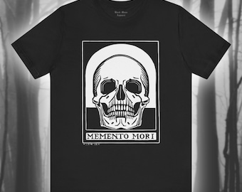 Memento Mori, Danse Macabre T-shirt, Skull Shirt, Dance of Death Tshirt, Gothic T shirt, Skeleton, Goth Unisex Jersey Short Sleeve Tee