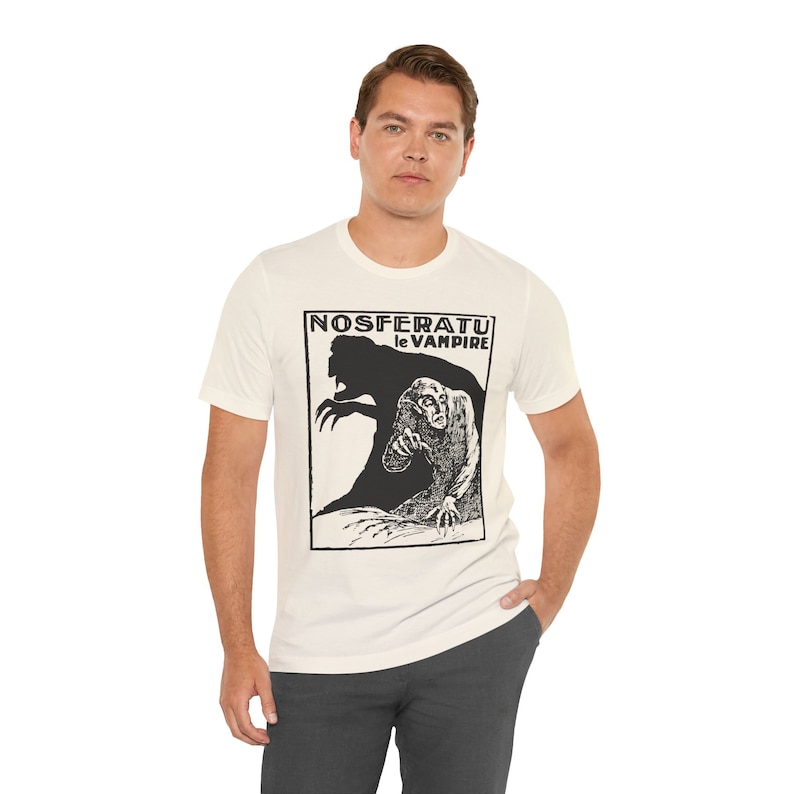 Nosferatu I, Horror Movie T-shirt, Silent Film Tshirt, Classic Movie Shirt, Vintage Gothic Art, Cinema Unisex Jersey Short Sleeve Tee