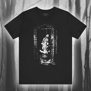 In the Basement, Alfred Kubin T-shirt, Vintage Gothic Art Tshirt, Creepy Death Shirt, Spooky Unisex Jersey Short Sleeve Tee