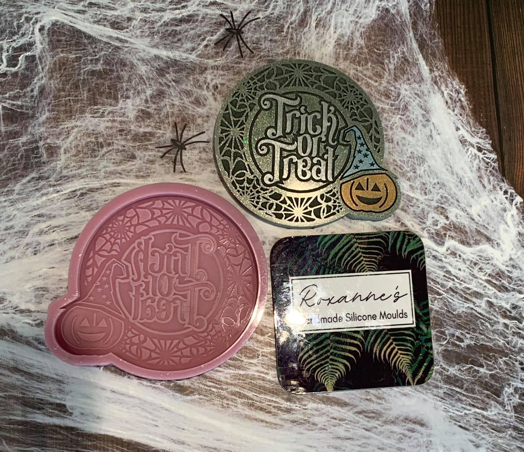 Halloween Trick or Treat wax melt silicone mould - Food safe option available