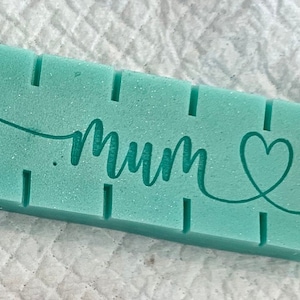 Mum wax melt bar silicone mould -Mother's Day Mold-Mummy-Mom-Mam-Food safe option-resin-chocolate-jemsonite-snap bar