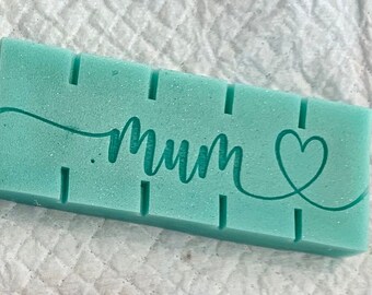 Mum wax melt bar silicone mould -Mother's Day Mold-Mummy-Mom-Mam-Food safe option-resin-chocolate-jemsonite-snap bar
