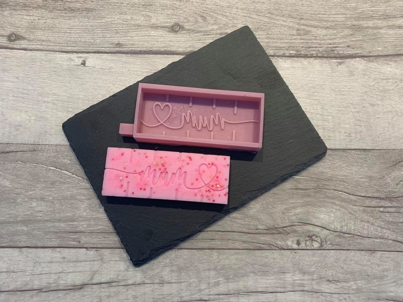Mum wax melt bar silicone mould Etsy